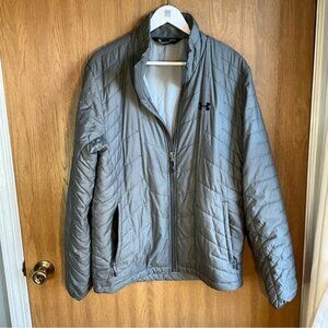 Under Armour Size Large Grey/silver light puffer jacket